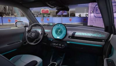 Nội thất xe điện Mini Cooper EV 2024 sắp ra mắt gây ấn tượng với vẻ độc lạ