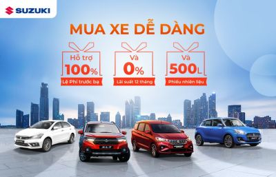Suzuki Việt Nam tung ưu đãi trị giá tới 100 triệu đồng