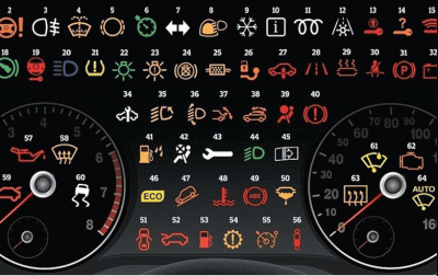 Cách hiểu và nhớ ý nghĩa của 64 đèn báo trên táp lô xe ô tô