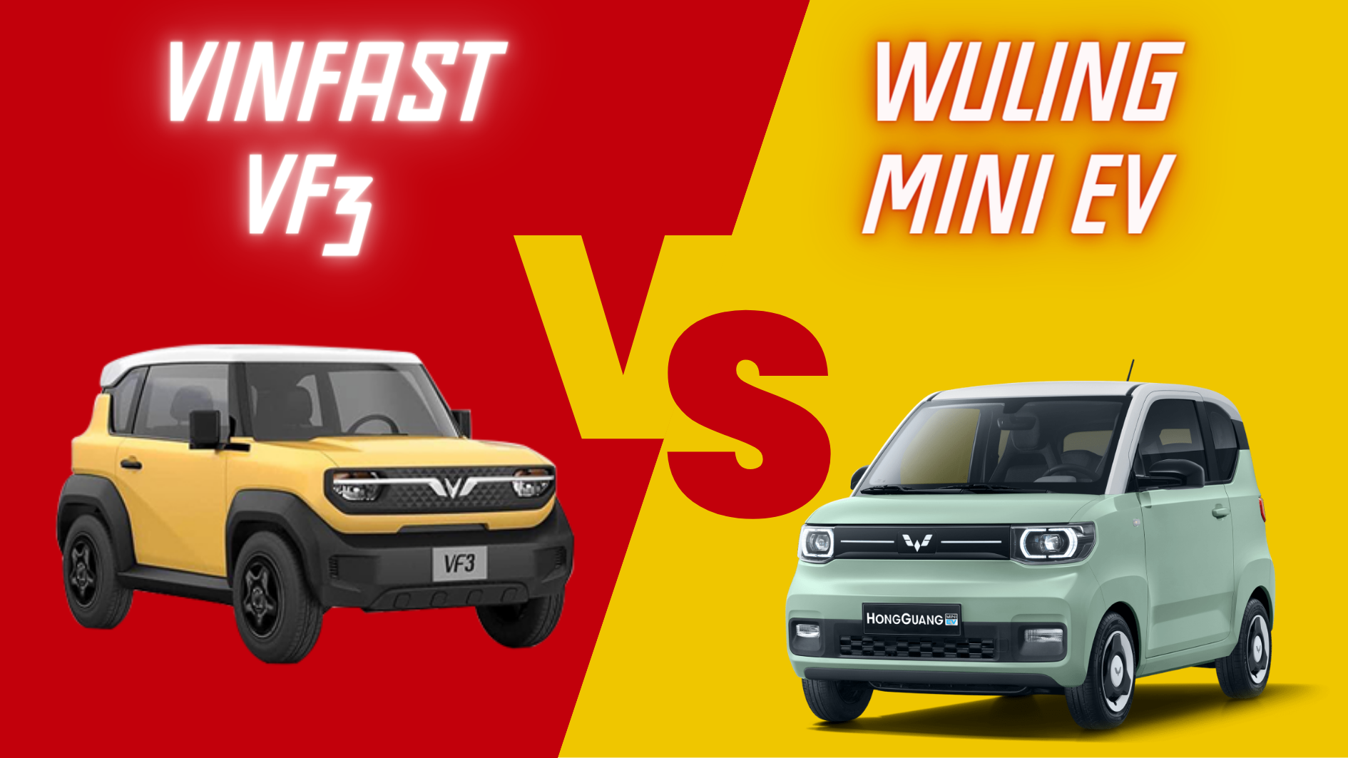  So sánh VinFast VF3 và Wuling Hongguang Mini EV: thông số kỹ thuật, động cơ, tiện nghi