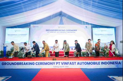 Mở rộng thị trường, VinFast khởi công nhà máy xe điện ở Indonesia
