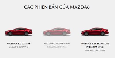  Mazda 6 bản 2.5L bán trở lại dù trước đó có thông tin dừng bán