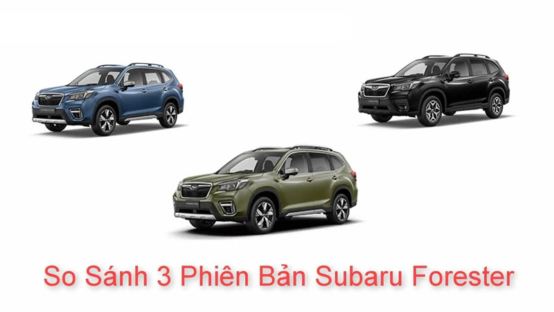 So sánh các phiên bản Subaru Forester tại Việt Nam