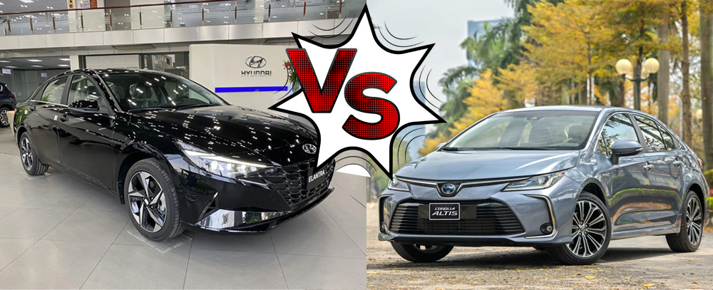 So sánh xe Elantra 2024 và Altis 2024 xe nào dành cho bạn