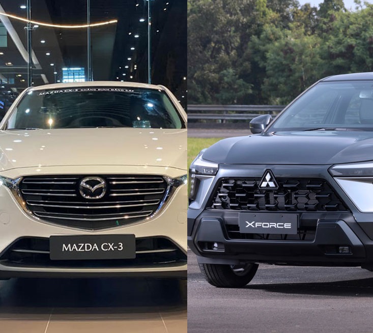 So sánh Mazda CX-3 1.5L Luxury và Mitsubishi Xforce GLX về thông số, động cơ, tiện nghi, an toàn