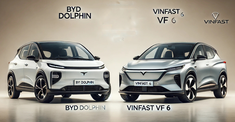 So sánh BYD Dolphin 2024 và VinFast VF6 2024