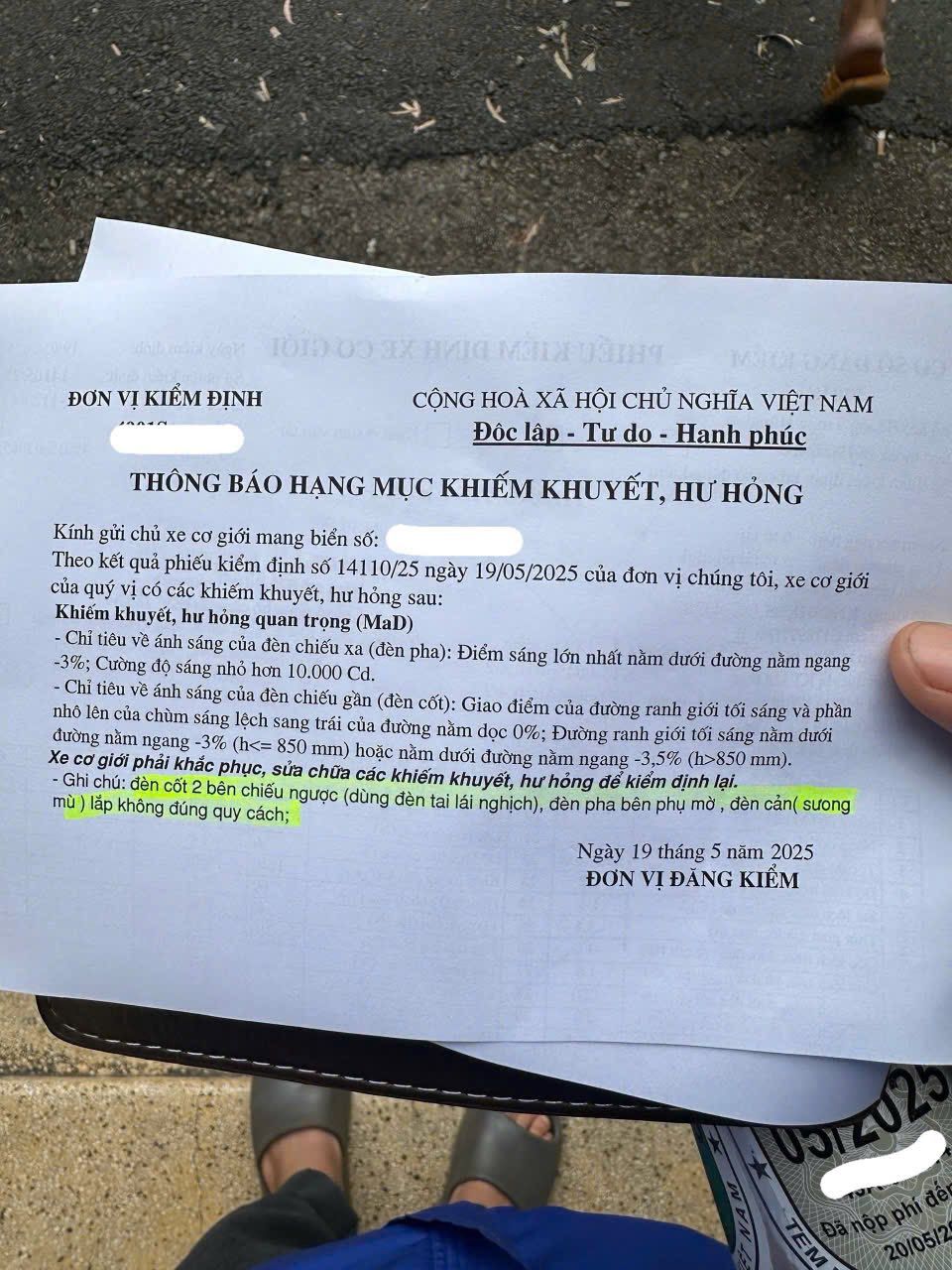 Bị từ chối đăng kiểm dù thay đèn chính hãng: Cảnh báo lỗi thường gặp!